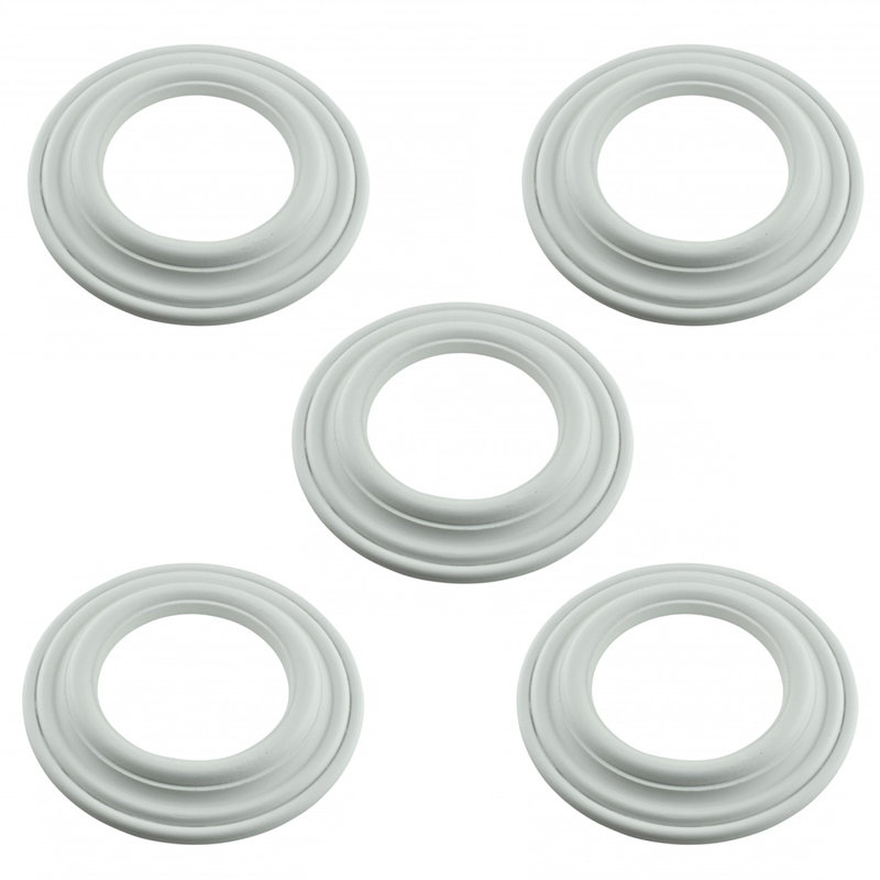 Anneau de garniture de luminaire 5 "en uréthane blanc pour luminaires encastrés, médaillon de plafond