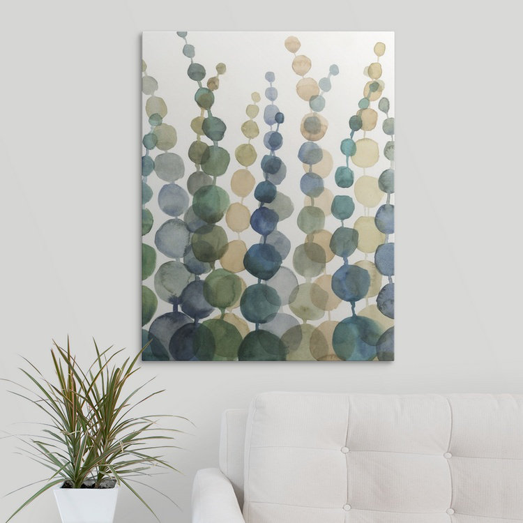 «Pompom Botanical I» par Megan Meagher - reproduction, H 24 po x l 18 po x P 1,5 po, Toile