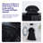 Ultra Soft Microplush Solid Fleece Sheet Set - Queen, Black-117002904-117002903