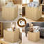 2 paniers de rangement 2 pièces avec poignées, organisateur de tablettes tissées à la main pour le rangement dans la chambre ou la maison