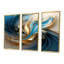 «Blossoming Tide Turquoise Bliss - Waves», ensemble de reproduction d'art mural-1436743965-1436743957