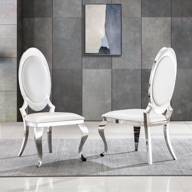 Ieso 18.9'' H Faux Leather Upholstered Parsons Chair