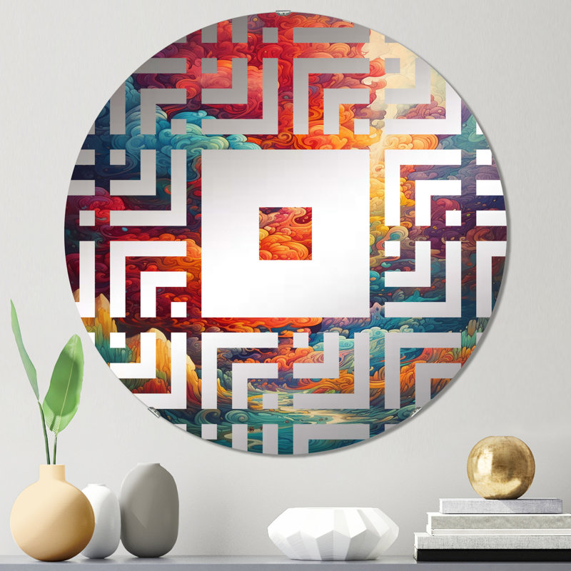Beanley - Miroir mural carré, 31,4 po x 31,4 po