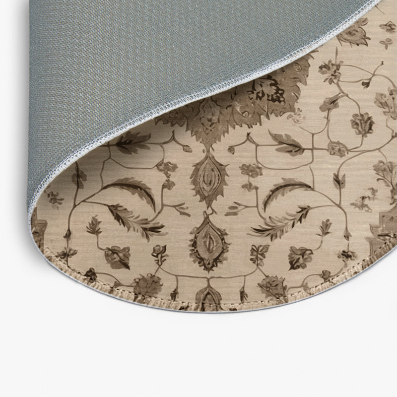 Tapis gris d'intérieur et d'extérieur Tabriz, Rectangulaire 8 pi x 10 pi