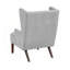 Chaise en chenille à accoudoirs évasés 27,5 po Ferriday-591314287