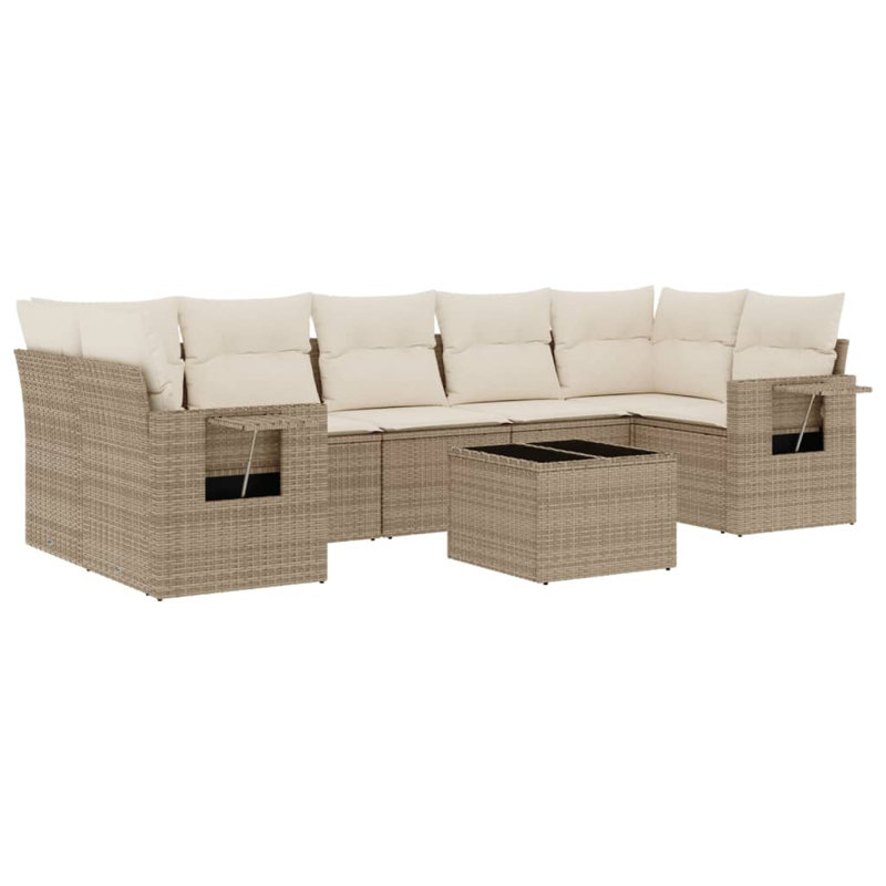 Ensemble de canapé de jardin Vidaxl beige