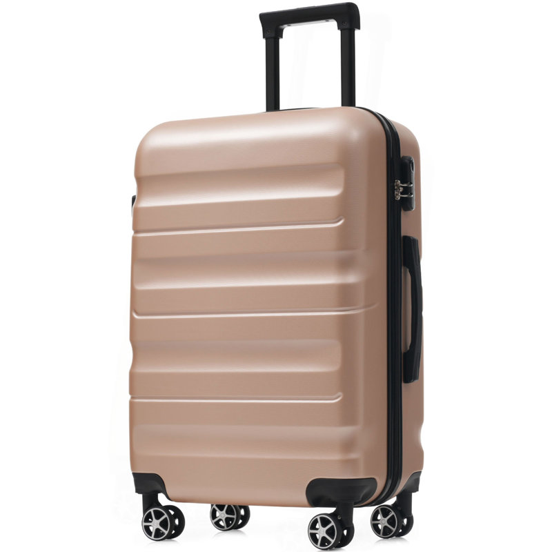 Ensemble de valises Hardshell en ABS - Valises légères et durables avec deux roues pivotantes, tailles de bagage à main et pour bagages