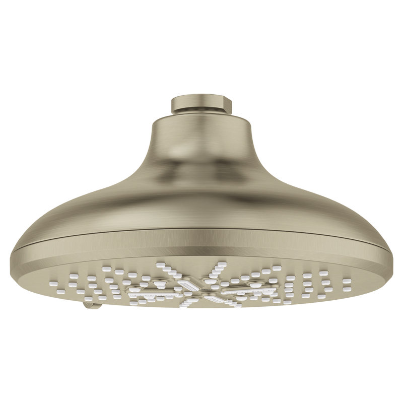 Massage Rain Shower Head, Brushed Nickel Infinity Finish