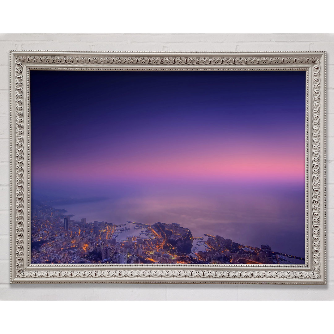 Monte Carlo Monaco Mist - Einzelner Bilderrahmen Kunstdrucke