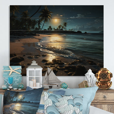 Hinkel Beach Silent Night III sur bois