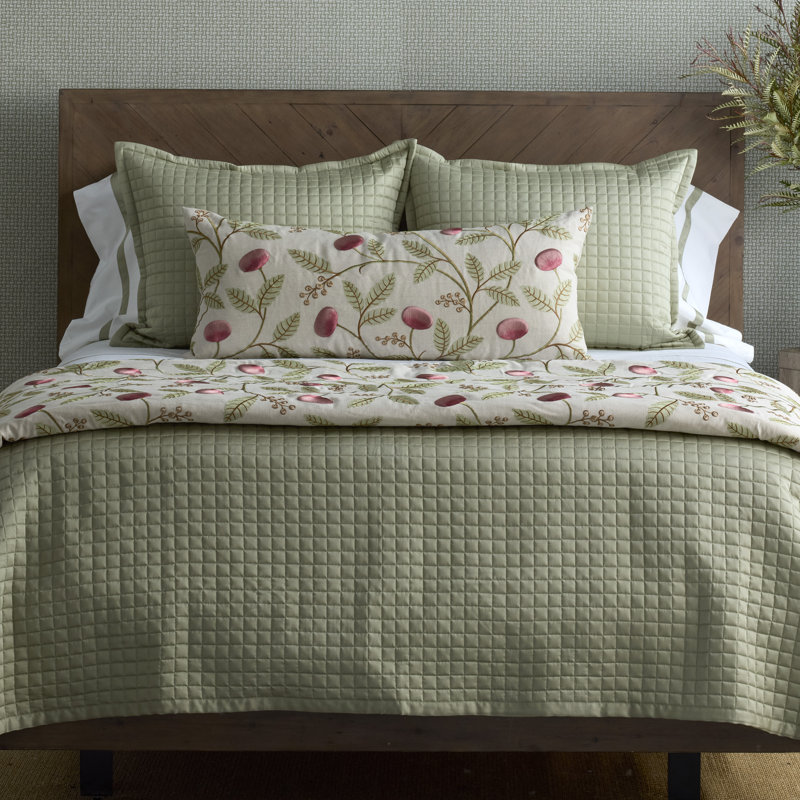 Ready-to-Bed Reversible Quilt, Twin Quilt, Green