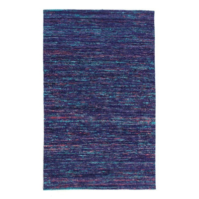 Contemporary Flat Weave Sari Silk 8' X 10'