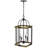 Ripon 4-Light Metal Chandelier with Wood Finish