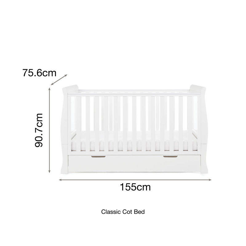 Stamford Cot Bed, White