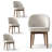 Upholstered Dining Chairs with Solid Wood Legs (Set of 4)-463495688