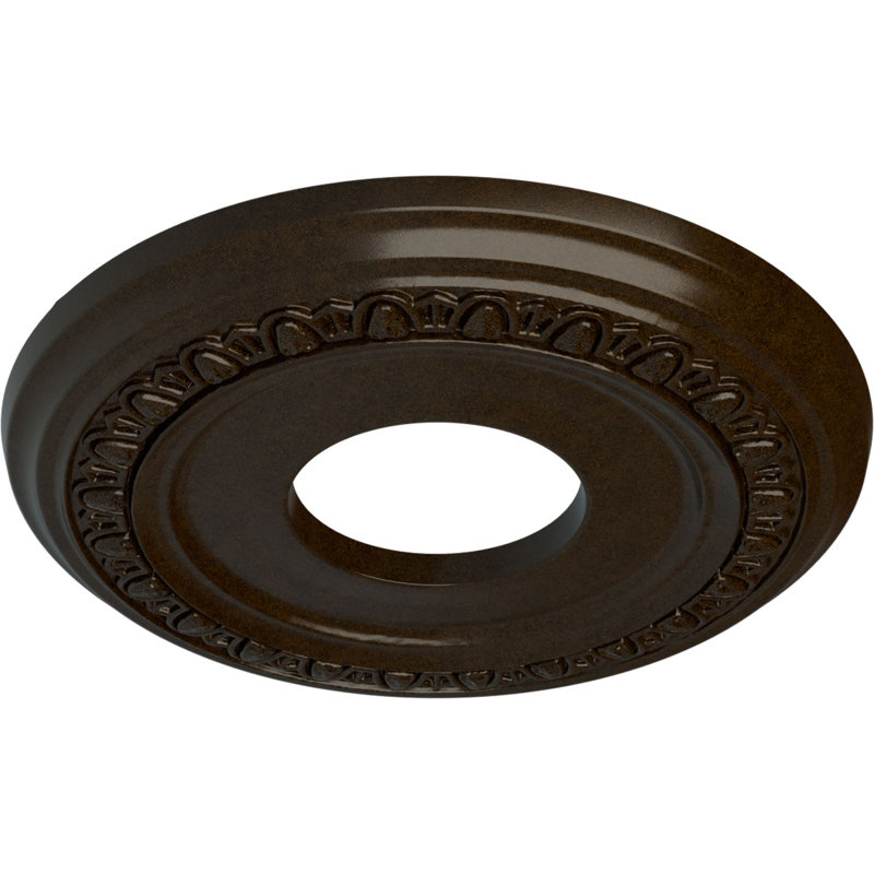 Médaillon de plafond l 12,25 po x P 1,125 po Jackson, Bronze