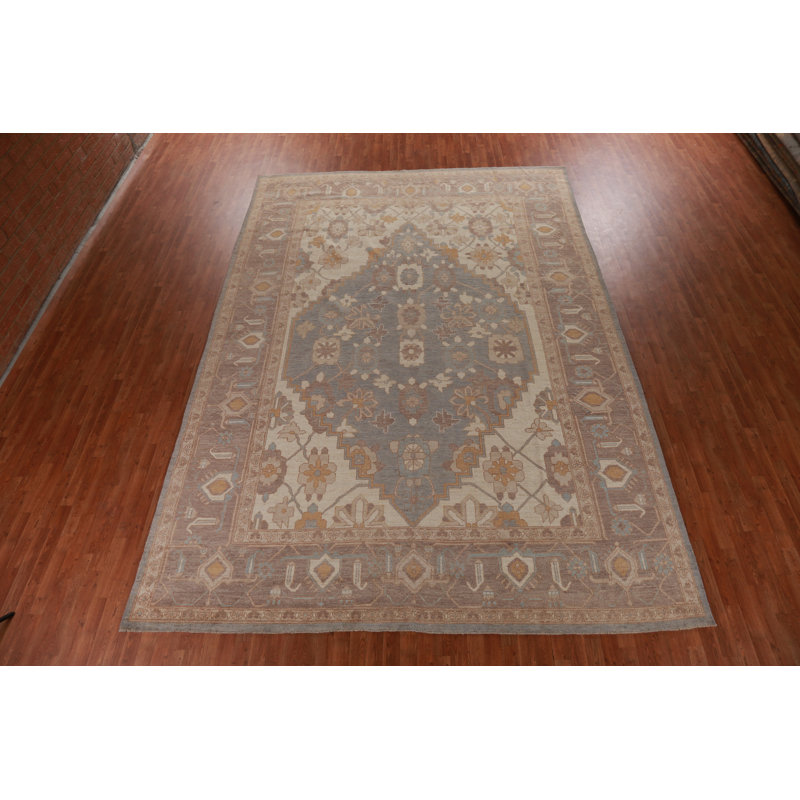 Vegetable Dye Oushak Oriental Large Rug 10x14