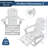 Outdoor HDPE Folding and Rocking Adirondack Chair With Double Cup Holder and Ottoam -702992265