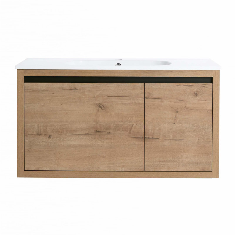 Meuble-lavabo mural 36 po avec lavabo en gel 36 po
