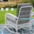 Winston Porter 4 Pieces Outdoor Wicker Patio Conversation Sets With Glider Loveseat, 2 Chairs With Coffee Table Wicker Rocking Chair Set, Patio Furniture Set With Thickened Cushions, White Wicker-1587319613