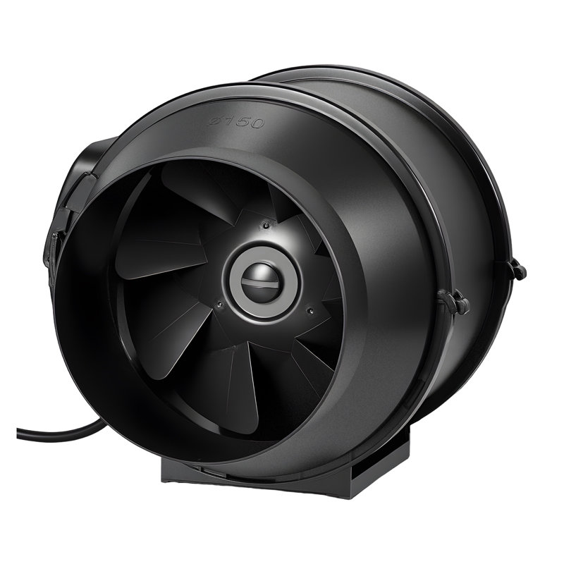 Ensemble de ventilation à conduit en ligne de 6 po avec filtre à charbon et régulateur de vitesse pour tentes de culture, culture hydroponique et CVC