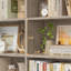 Bibliothèque double en bois à 6 niveaux H 74,3 po x l 47,2 po (ensemble de 2)-1209258708