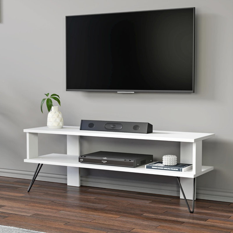 Ballarie Unfinished TV Stand for TVs up to 50", White