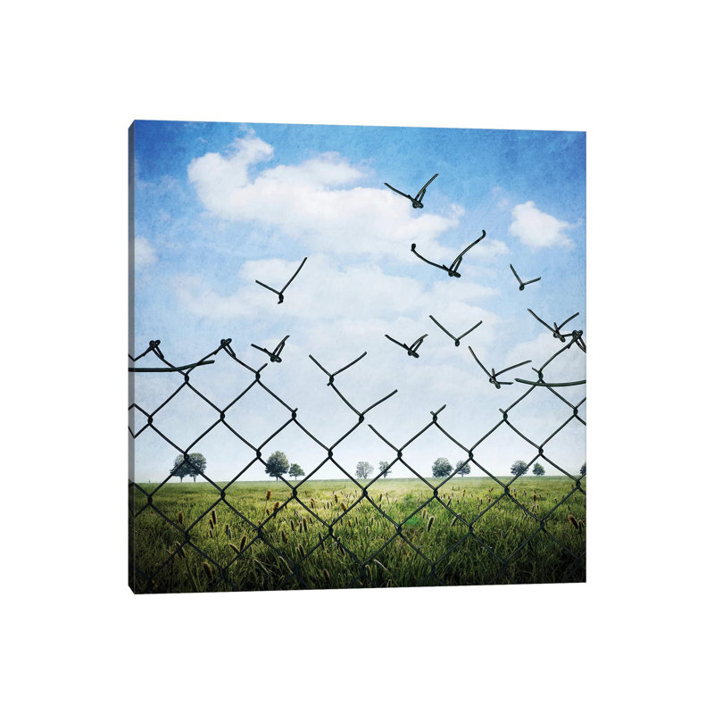 L'enfermement Est Qu'illusion by Sebastien Del Grosso - Wrapped Canvas Print, 66.04 cm H x 66.04 cm W x 3.175 cm D