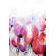 «Pink Tulips Field», reproduction sur toile