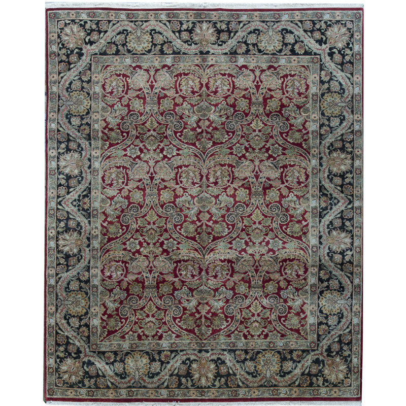 Agra Wool Oriental Area Rug, Rectangle 8' x 9'9"