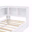 Structure de lit de jour simple, lit gigogne, rangement, USB