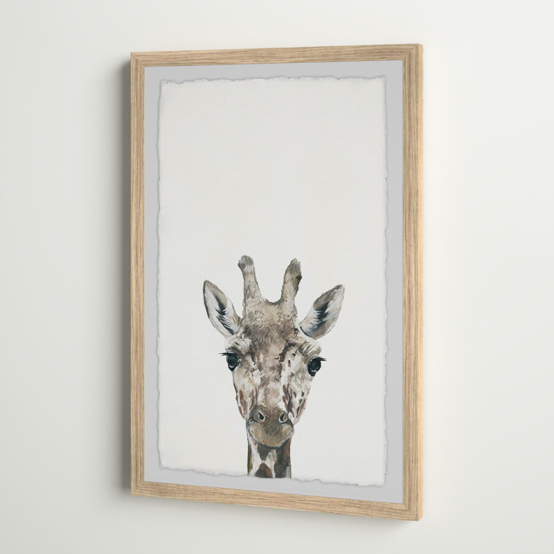 «Cheeky Giraffe IV», reproduction encadrée, H 24 po x l 16 po x P 1,5 po