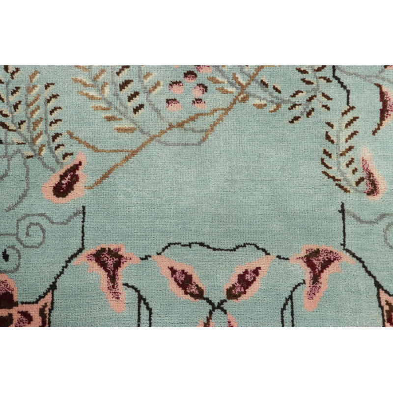 One-of-a-Kind 2'1x6' Hand Knotted Area Rug