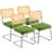 18.11'' H Tufted Upholstered Metal Cantilever Chair-102156949-100407791