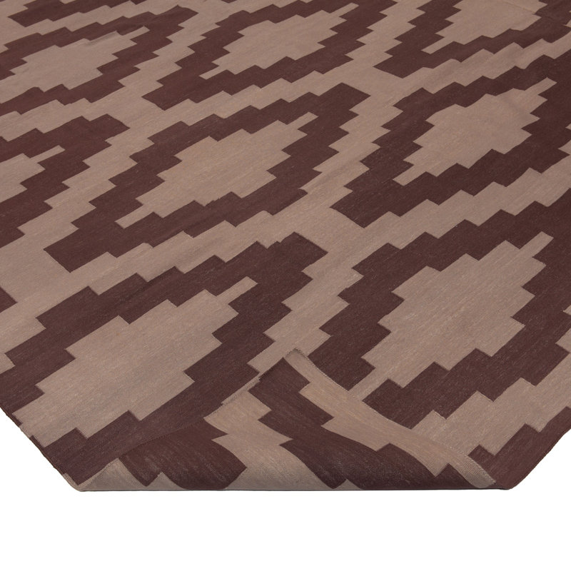 Geometric Cotton Rug, Rectangle 10' x 14'4"