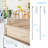 Malthe Metal Rectangle Mirror with Hooks