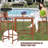 Costway 2 - Person Acacia Wood Patio Dining Set with Rectangular Table
