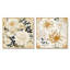 Blagnac - Ensemble de 2 impressions sur toile florales-102580378-102580379