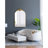 66" X 36" Full Length Mirror, Arched Mirror Hanging Or Leaning Against Wall, Large Gold Mirror For Living Room