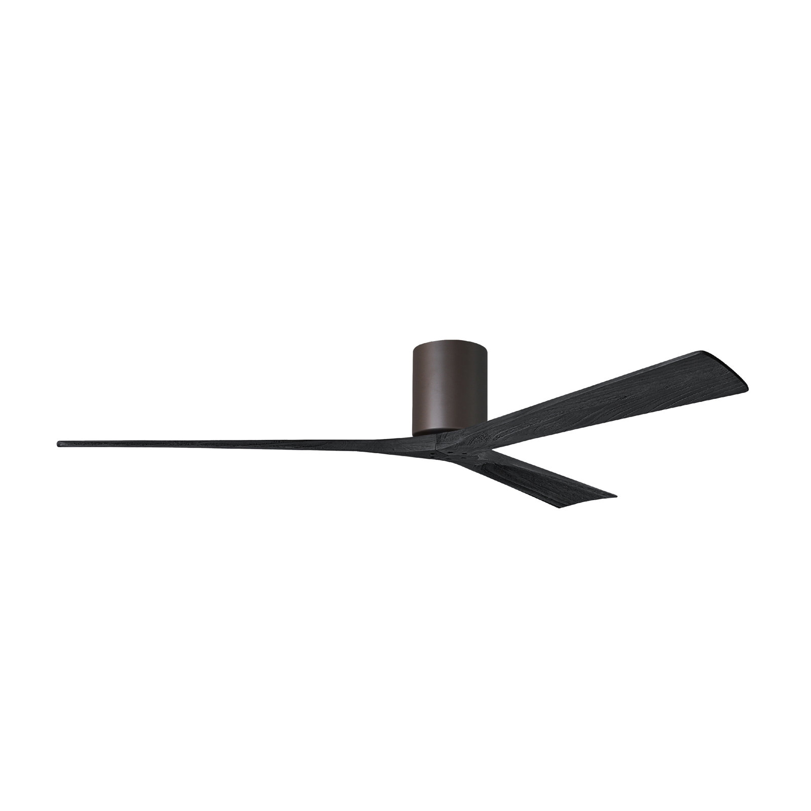Olivier 3 Blade Ceiling Fan, Textured Bronze, Matte Black, 72"