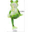 Statue de grenouille pour le jardin, figurine de grenouille verte pour la cour de décoration extérieure et sculpture de jardin en résine - Boire du vin rouge