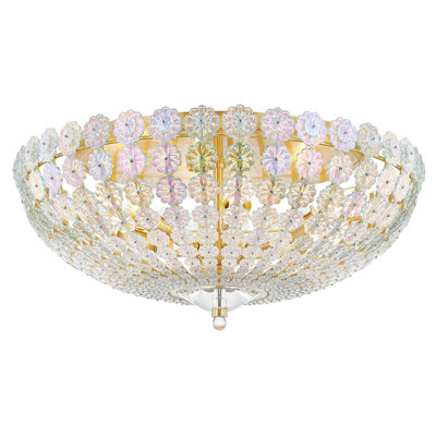 Floral Park 6 Light Semi Flush