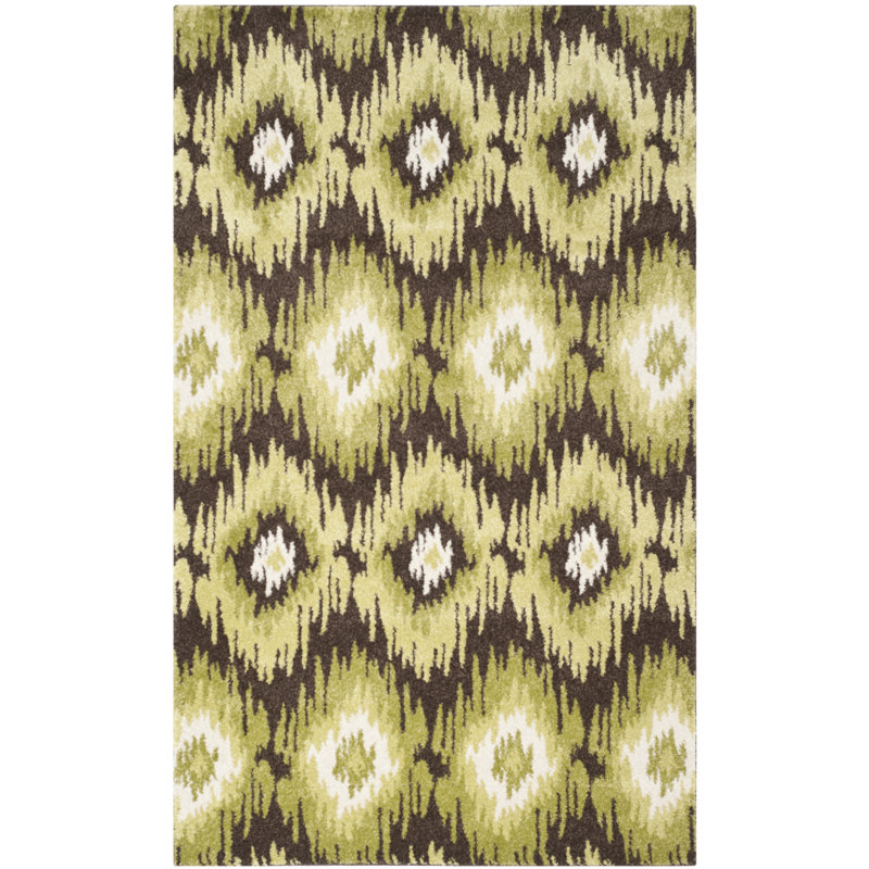 Bridgham Ikat Hand Woven Area Rug, Rectangle 122 x 183 cm