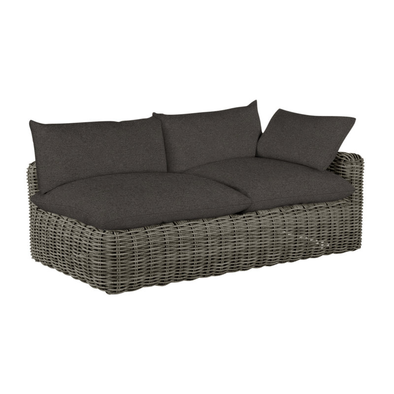 Canapé modulaire Montecito N-Dura, Pas de soudure, Gris ardoise, Fossile de Vérone