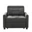 Fauteuil d'appoint convertible 3 en 1 Zhenya, canapé-lit rembourré escamotable avec coussin décoratif-128966702