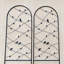 Paquet de 2 treillis de jardin en métal pour plantes grimpantes, support de fleurs extérieur antirouille et durable avec décoration d'oiseaux-2111351163