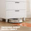 Commode 4 tiroirs pour chambre à coucher, commode moderne, blanc-62639912