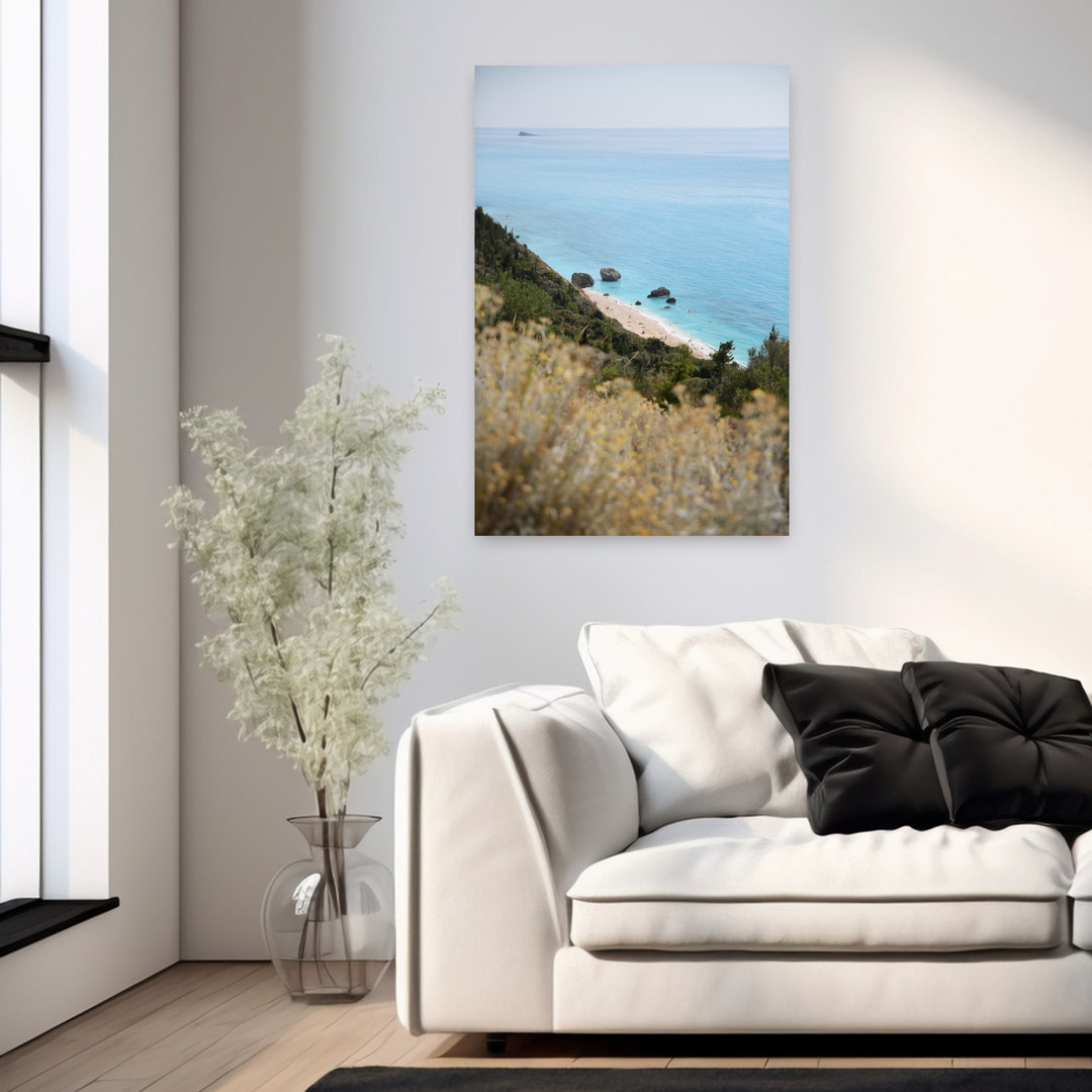 Contemporary Art Serene Tranquil Abstract Coastal Art - Print
