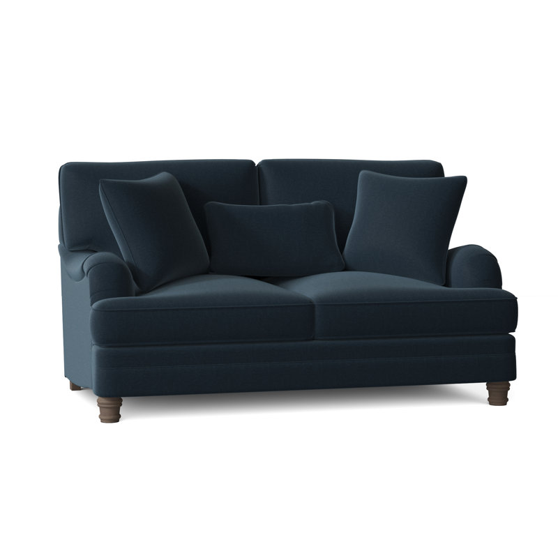 Tarleton Loveseat, Cream Chenille 1345-002, Aged Gray