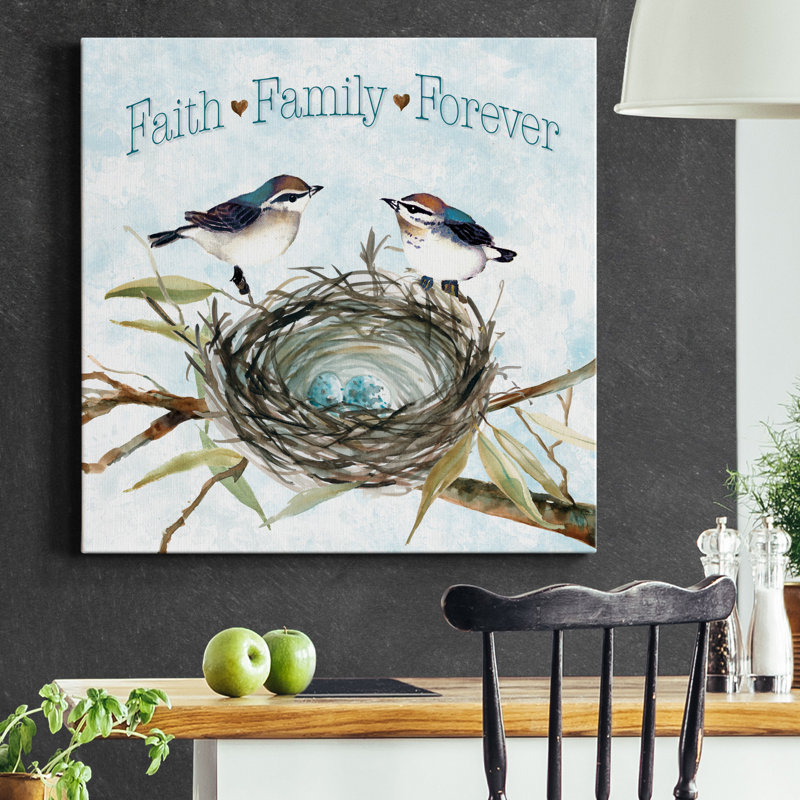 Faith Nest - impression sur toile tendue, H 40 po x l 40 po x P 1 po